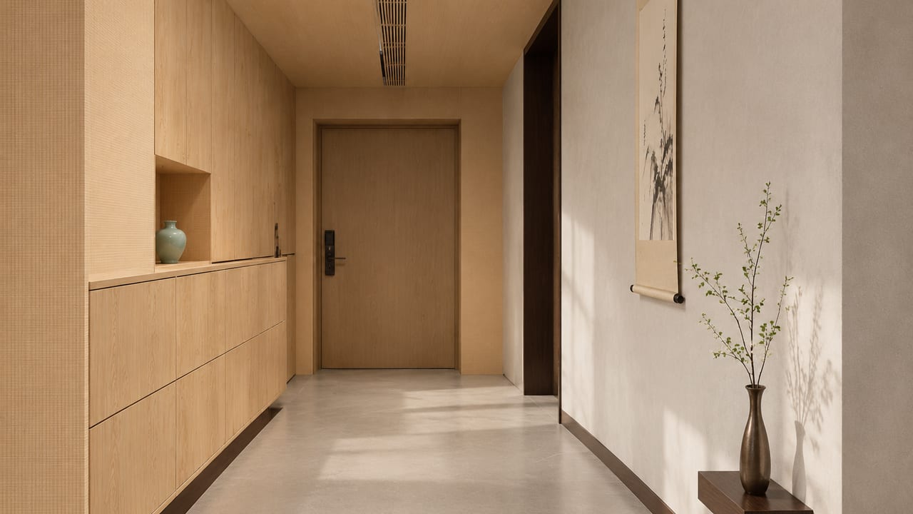 崇山听松 × 缕丝柔米|宋式美学 · 玄关