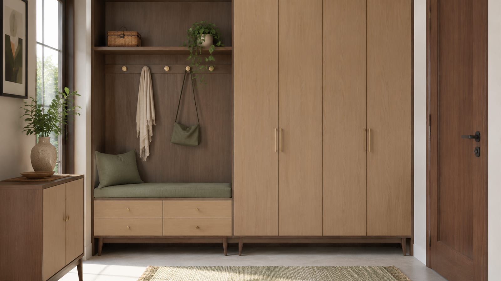 禅意原橡 × 月影丹红｜中古风 · 玄关
