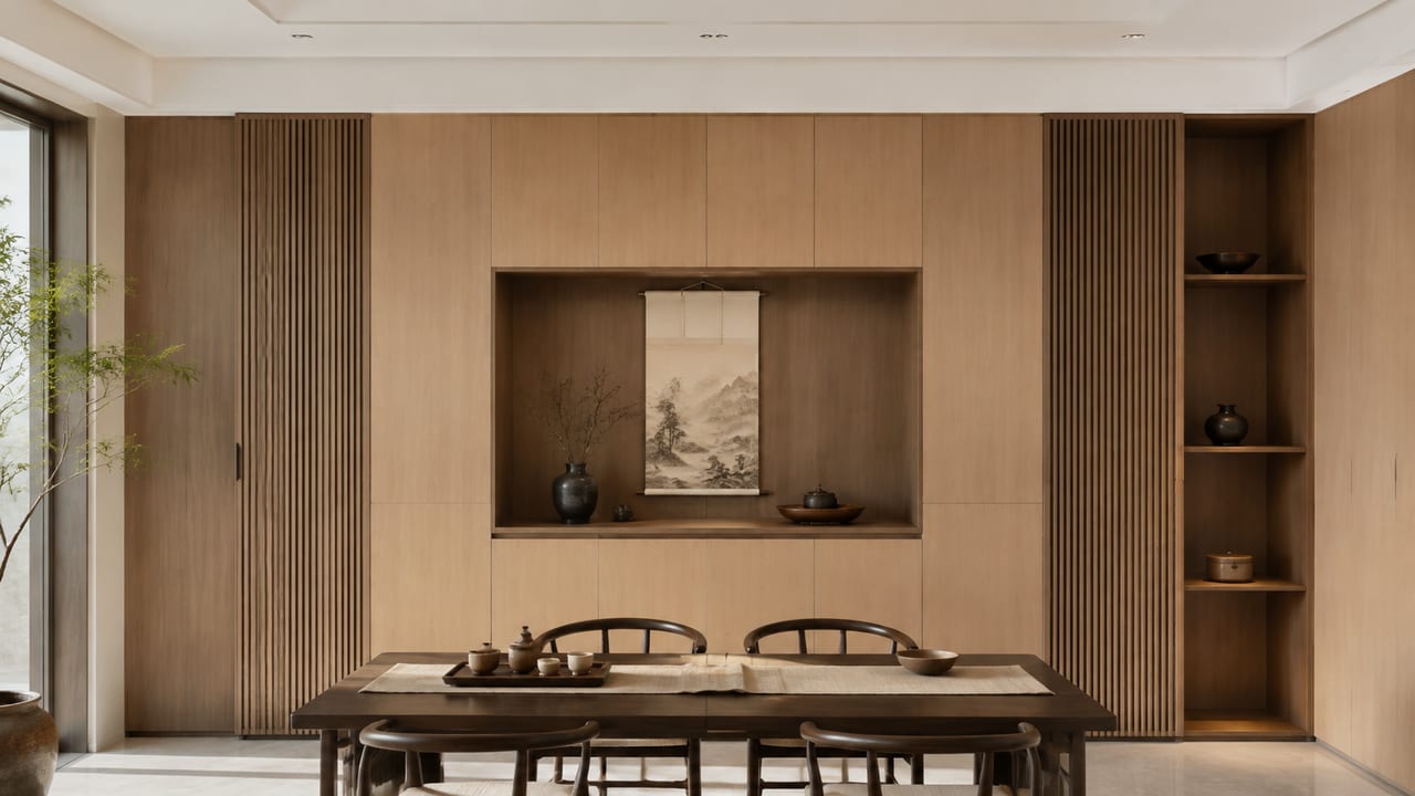 禅意原橡 × 东方秋韵｜宋式美学 · 餐厅