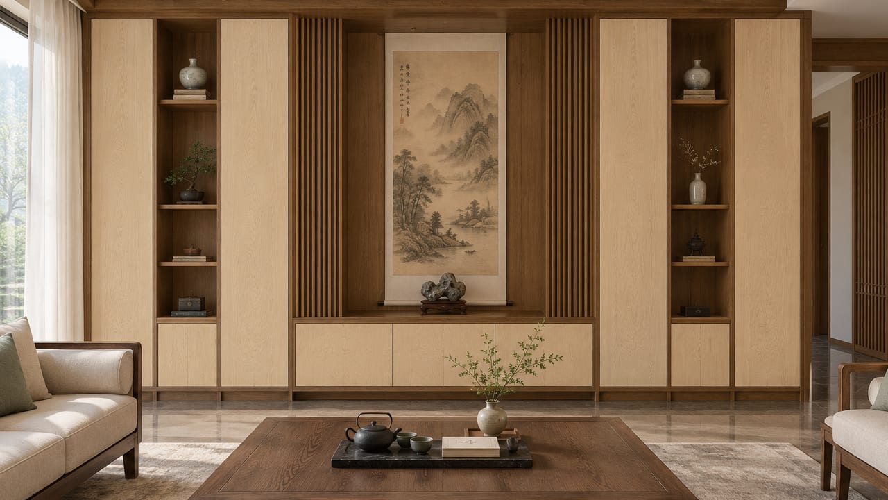 素溪木印 × 素木观岩|宋式美学 · 客厅