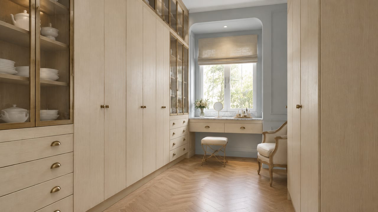 梦科原木 × 奢雅暖杏|法式 · 衣帽间