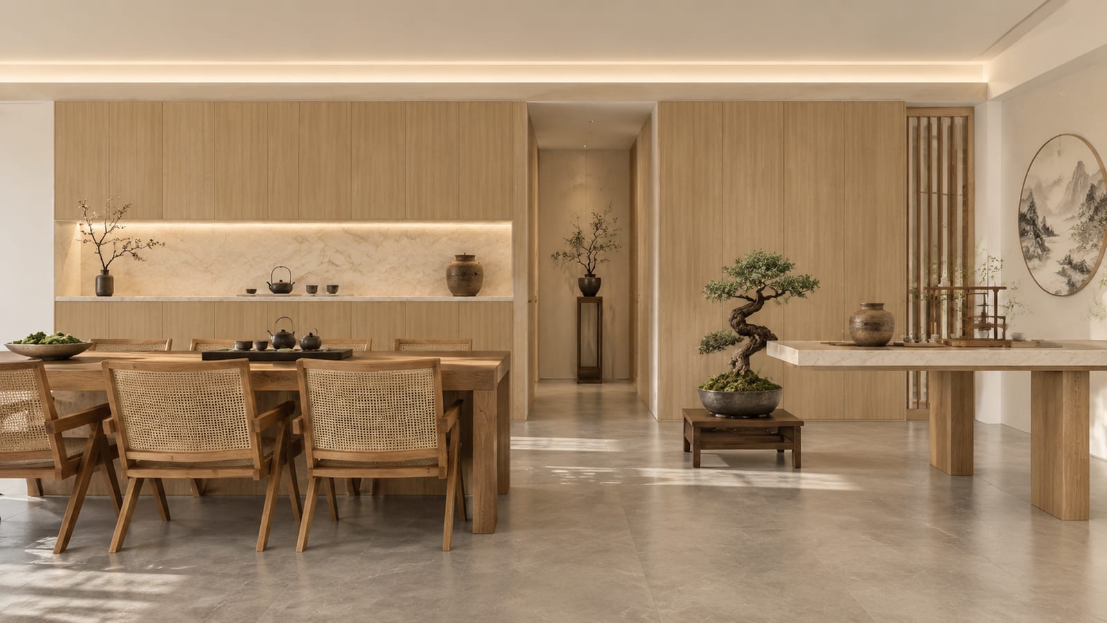 托卡伊黄榆 × 锦月玉石|宋式美学 · 餐厅