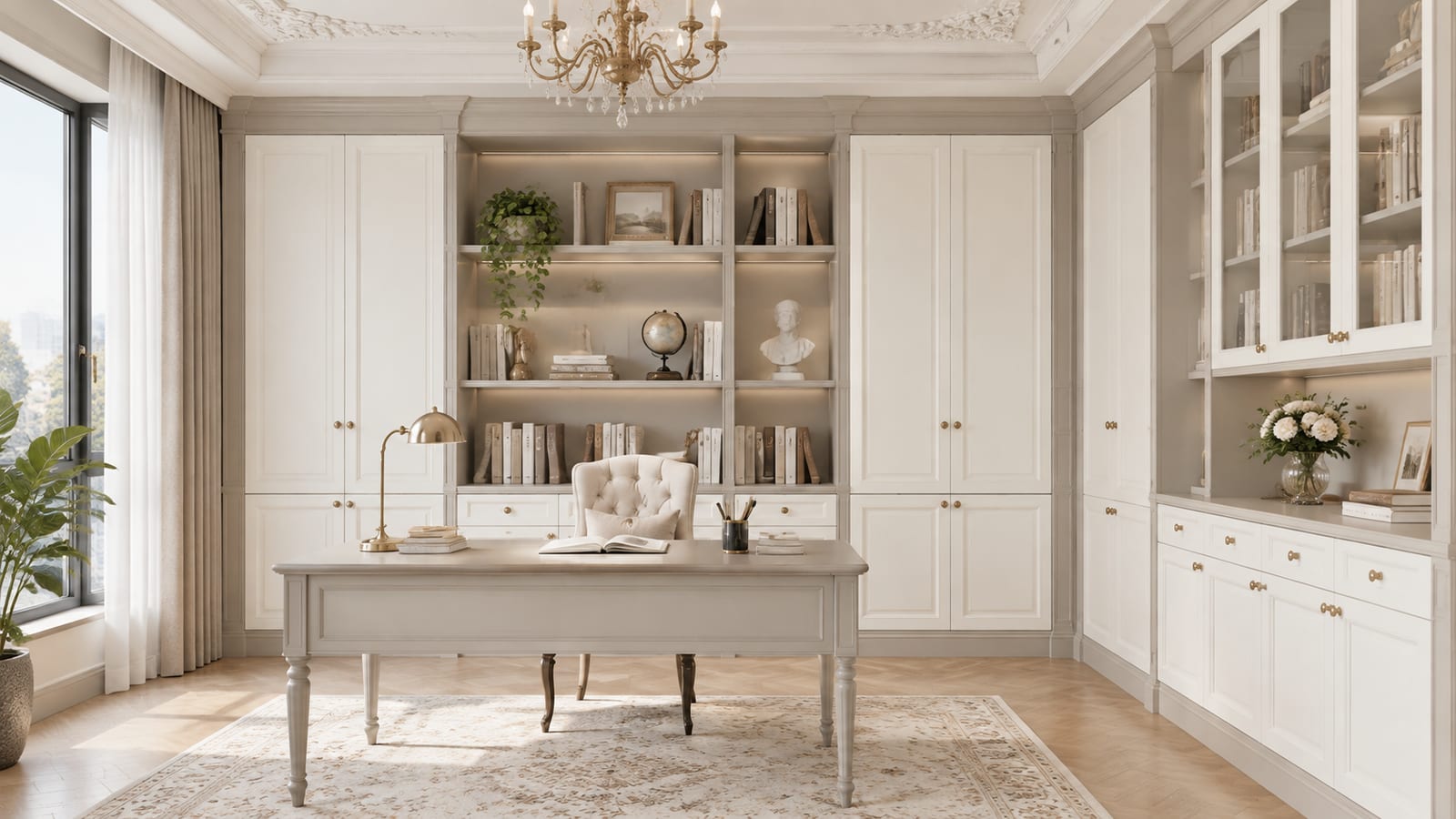 柏林白 × 麦德林｜法式 · 书房