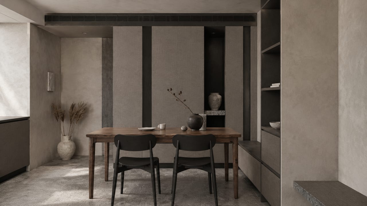 Molteni&C深布纹 × 古魅银｜侘寂风 · 餐厅