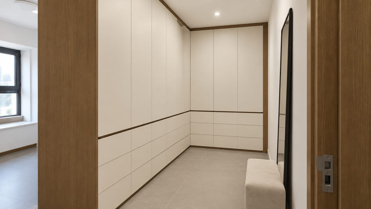 原浆藕荷 × 长安黄胡桃|现代简约 · 衣帽间