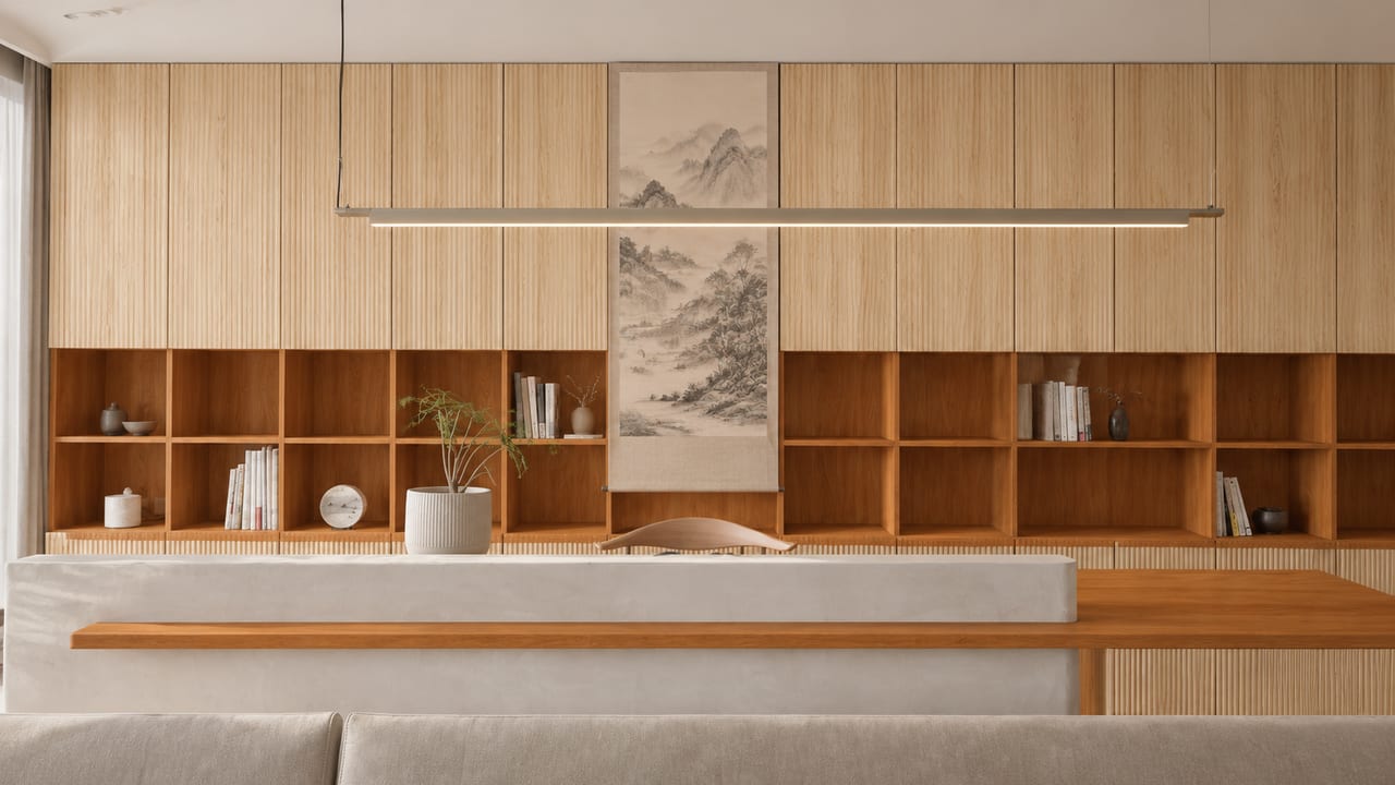 崇山听松 × 丰收红樱桃|宋式美学 · 客厅