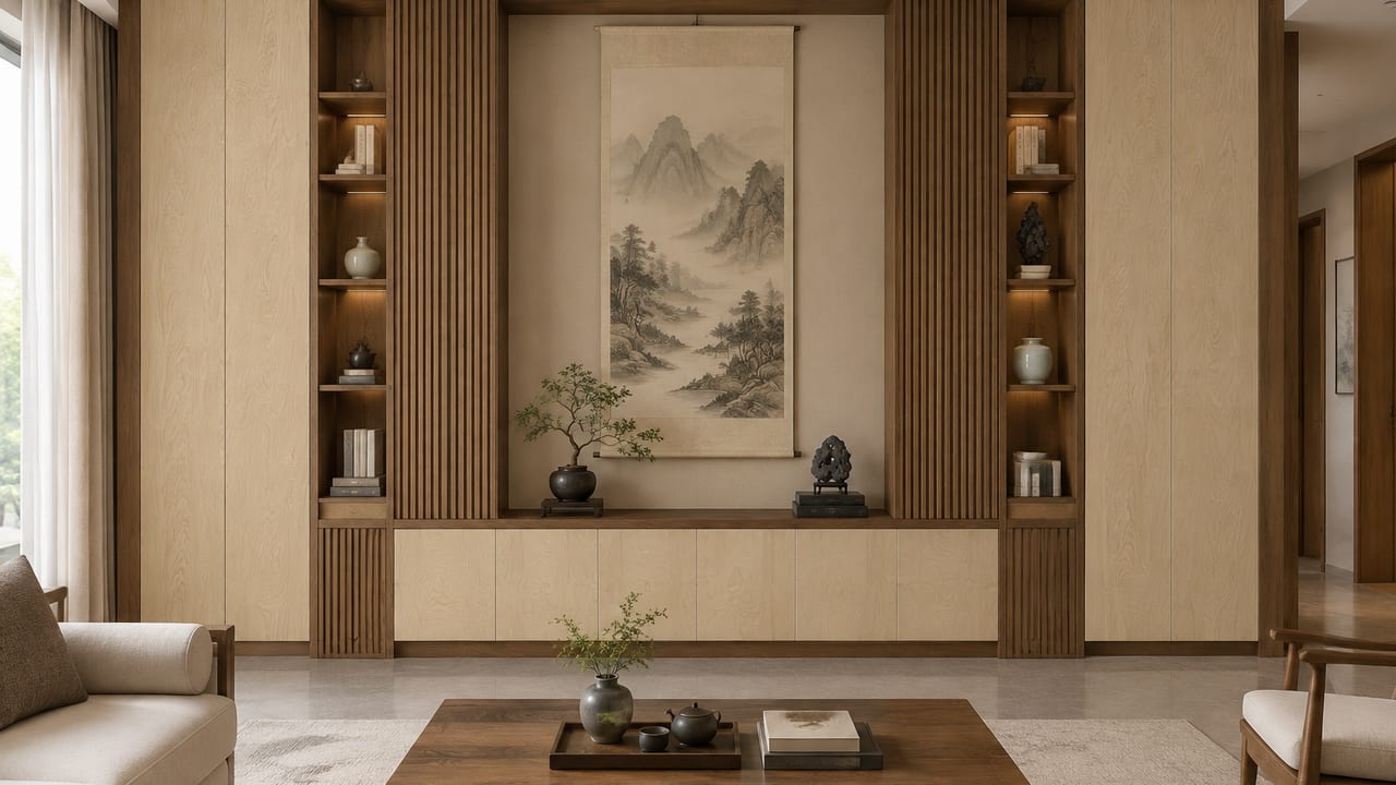 素溪木印 × 素木观岩|宋式美学 · 客厅