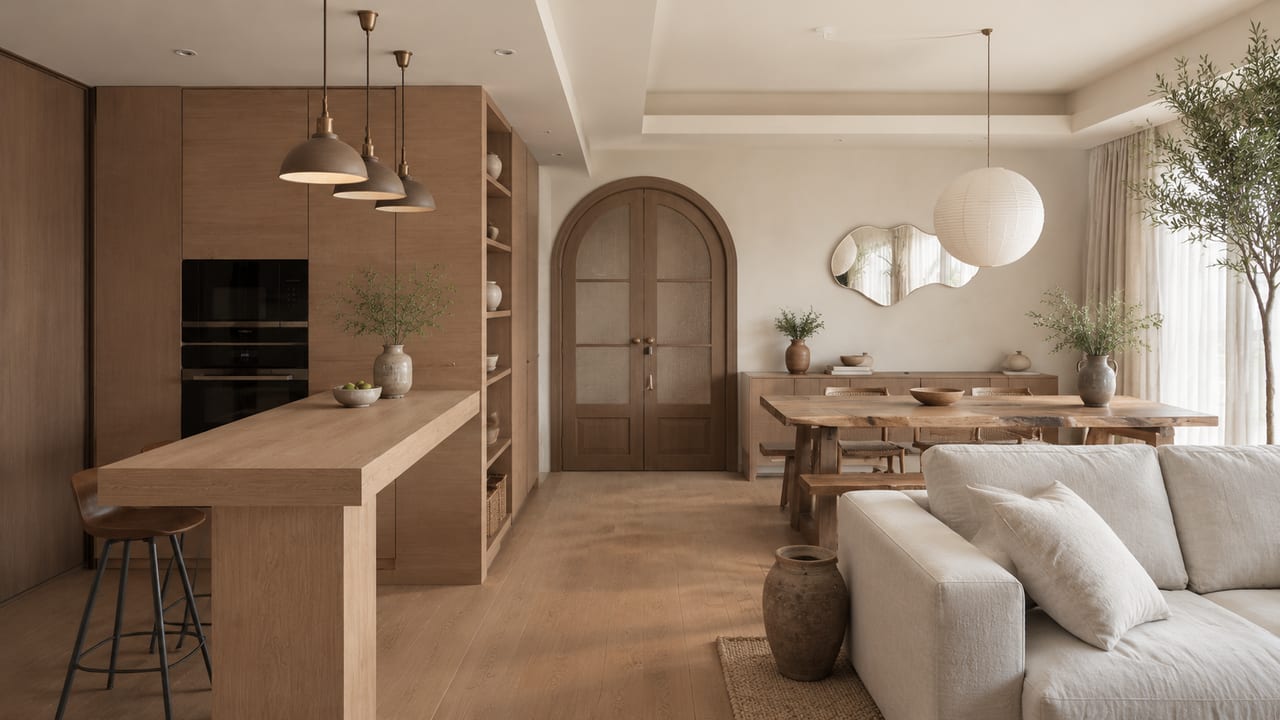 林肯樱桃 × 禅意浅橡|原木风 · 厨房