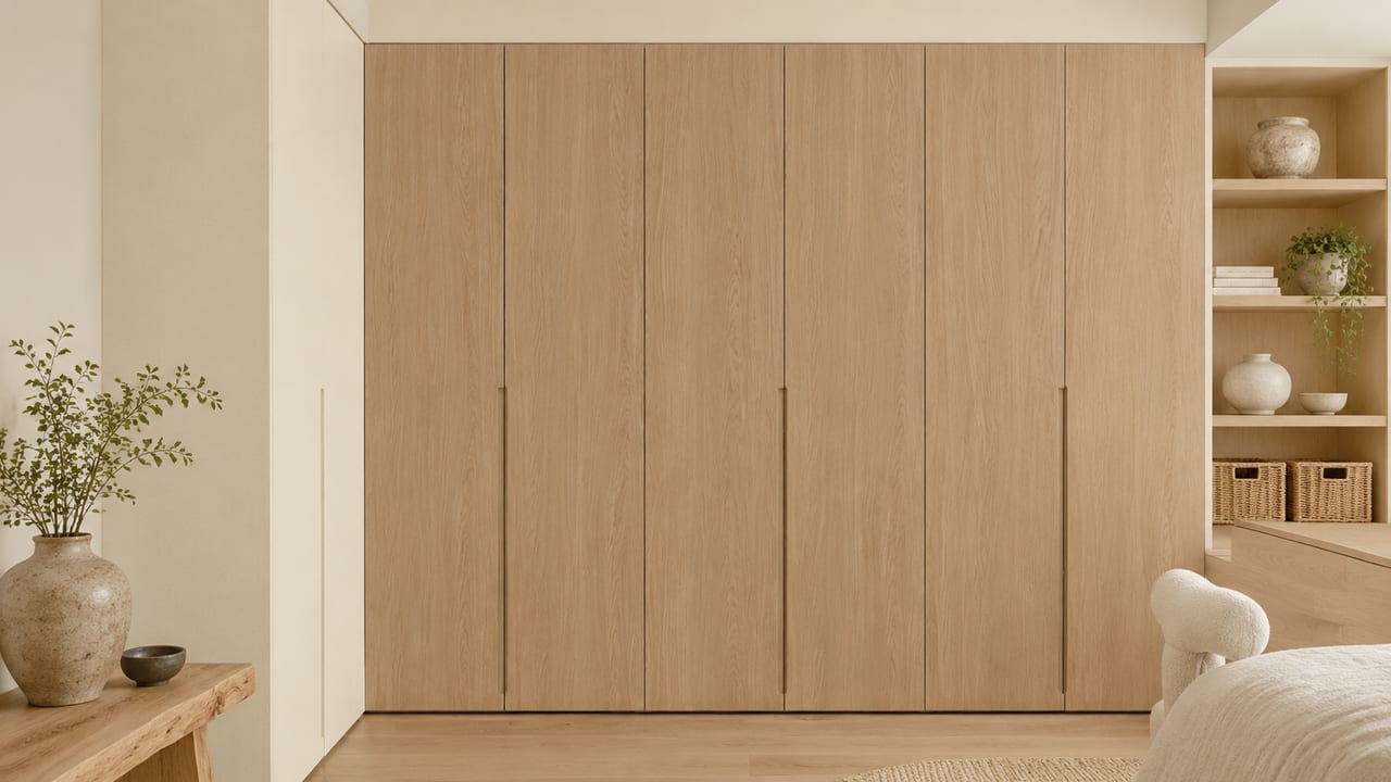 塞卡原色橡木 × Molteni&C白亚麻|原木风 · 主卧