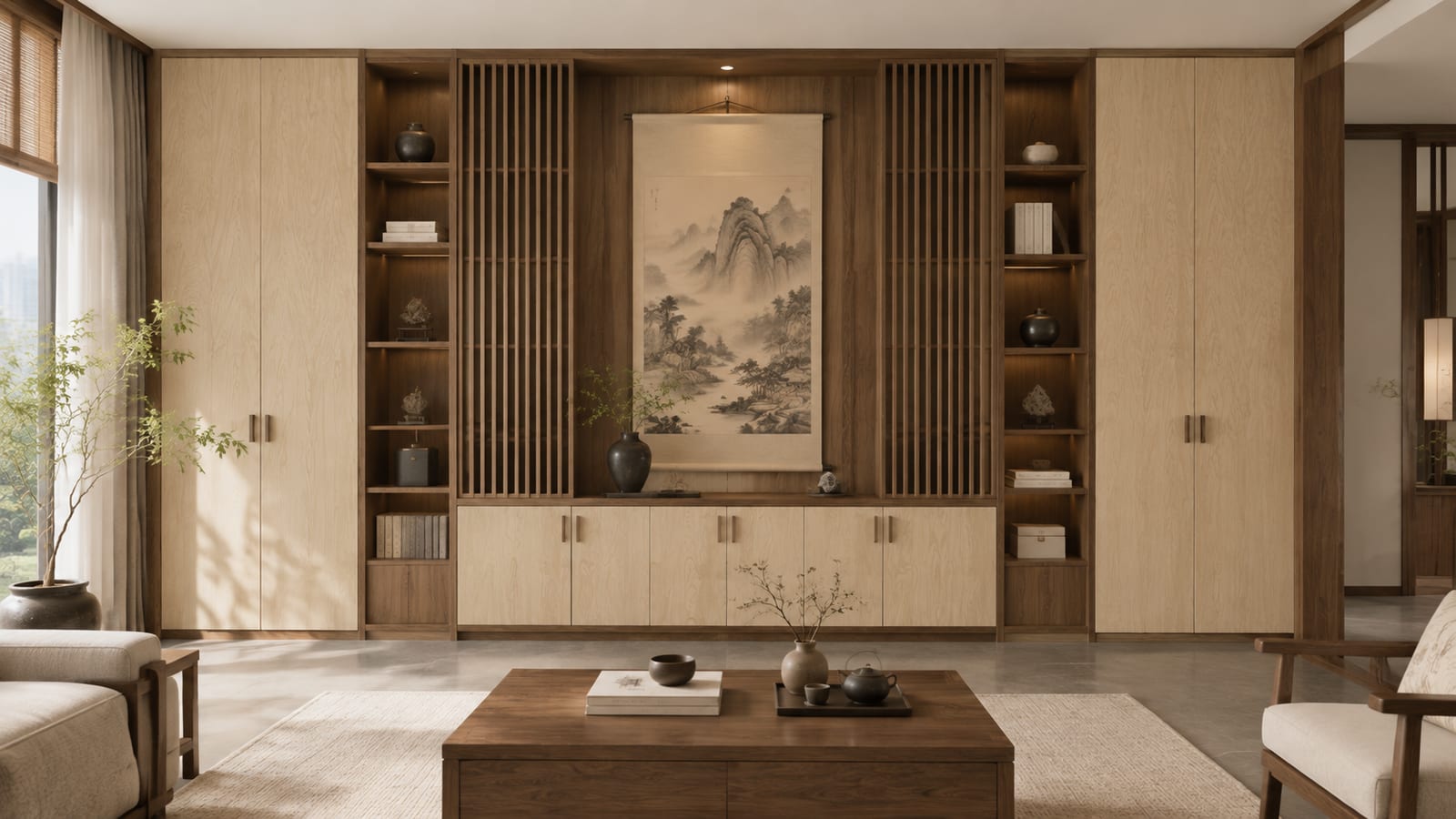 素溪木印 × 素木观岩|宋式美学 · 客厅