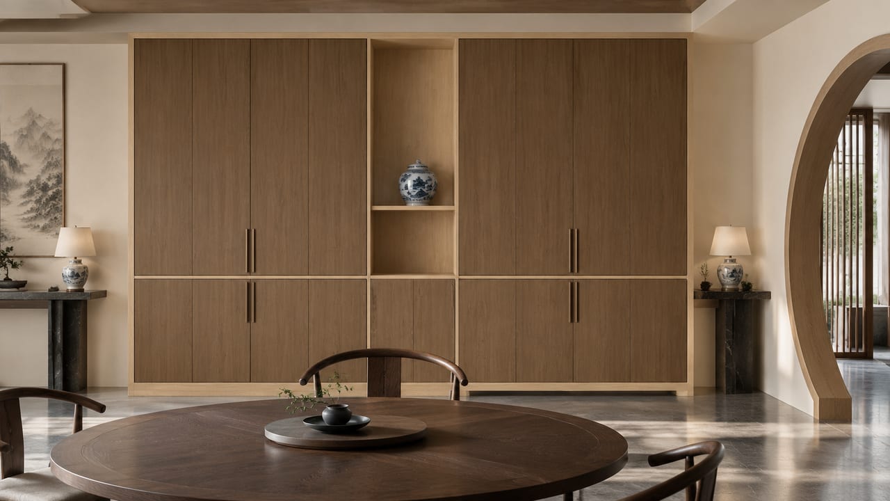 可丽芙沉香 × 科技木34号|新中式 · 餐厅