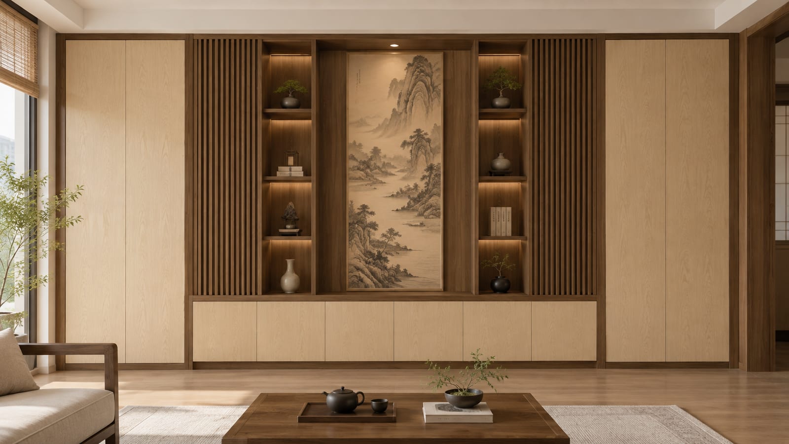 素溪木印 × 素木观岩|宋式美学 · 客厅