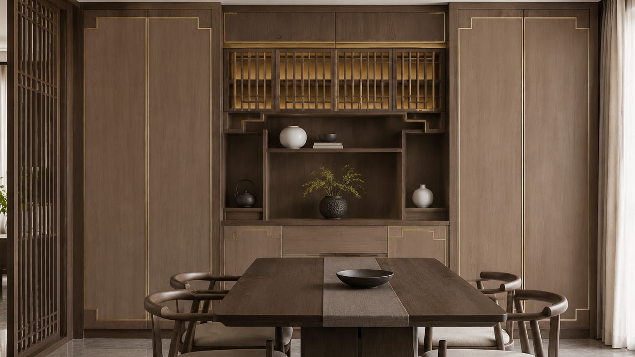 东方秋韵 × 东方红云|新中式 · 餐厅