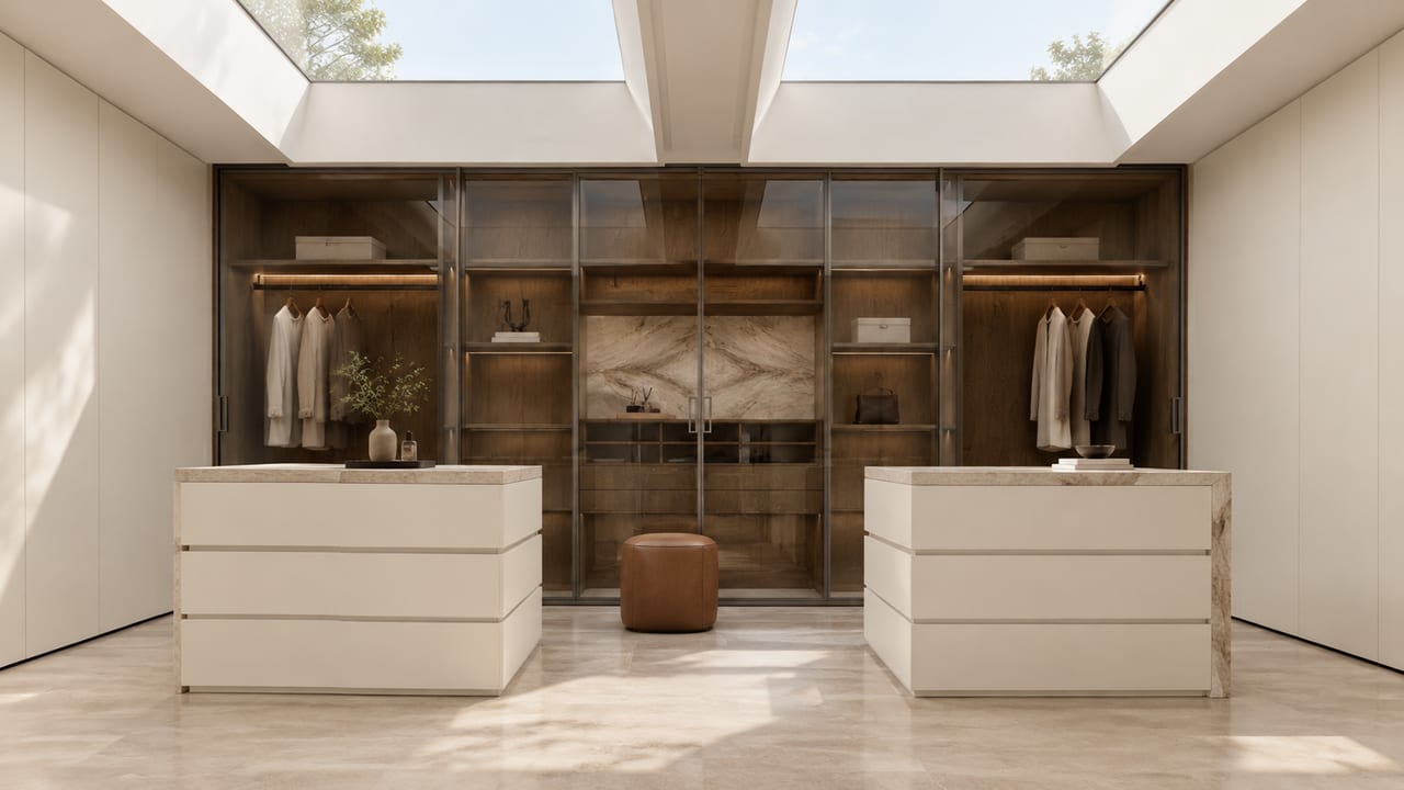 FENIX-01(柏林白) × 茶林刀影|意式极简 · 衣帽间