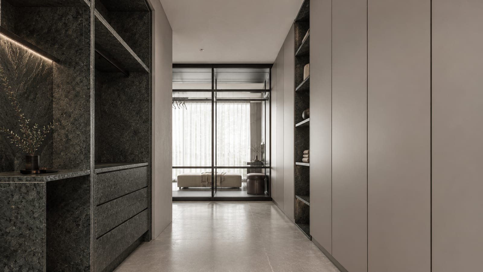 FENIX-02(麦德林) × 烟墨共生|意式极简 · 衣帽间
