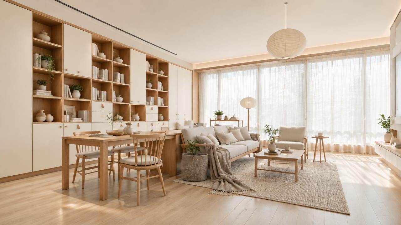 FENIX-03（阿玛菲） × 余晖木影｜北欧风 · 书房