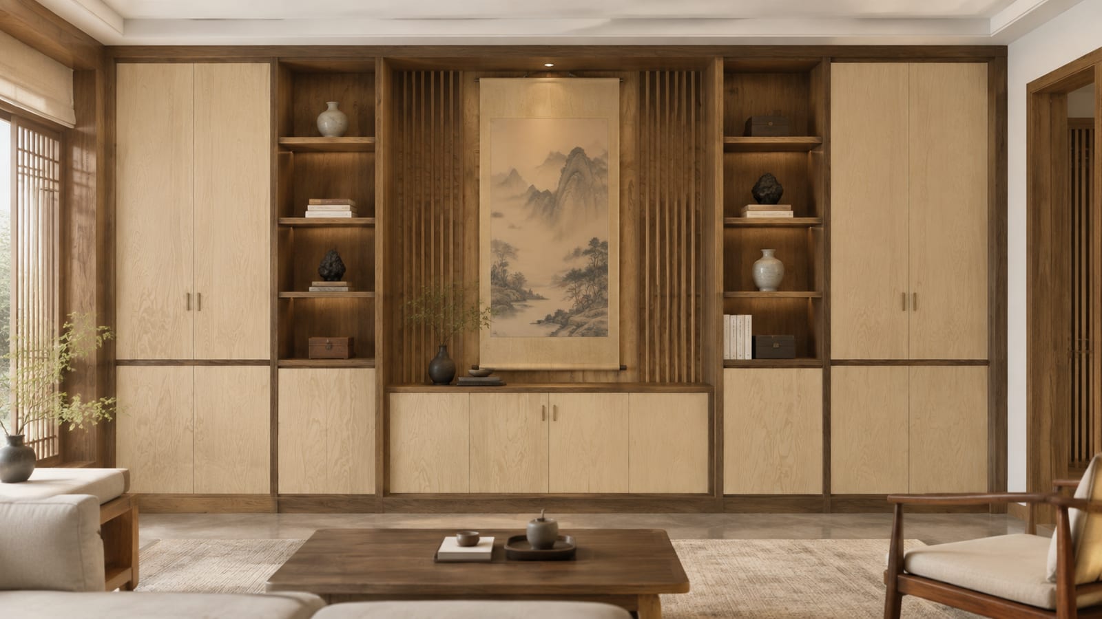 素溪木印 × 素木观岩|宋式美学 · 客厅