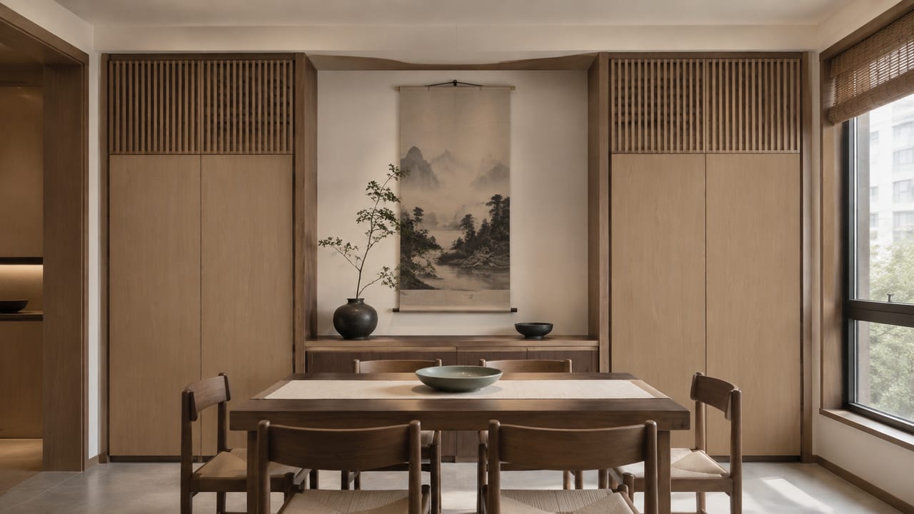 禅意原橡 × 东方秋韵｜宋式美学 · 餐厅