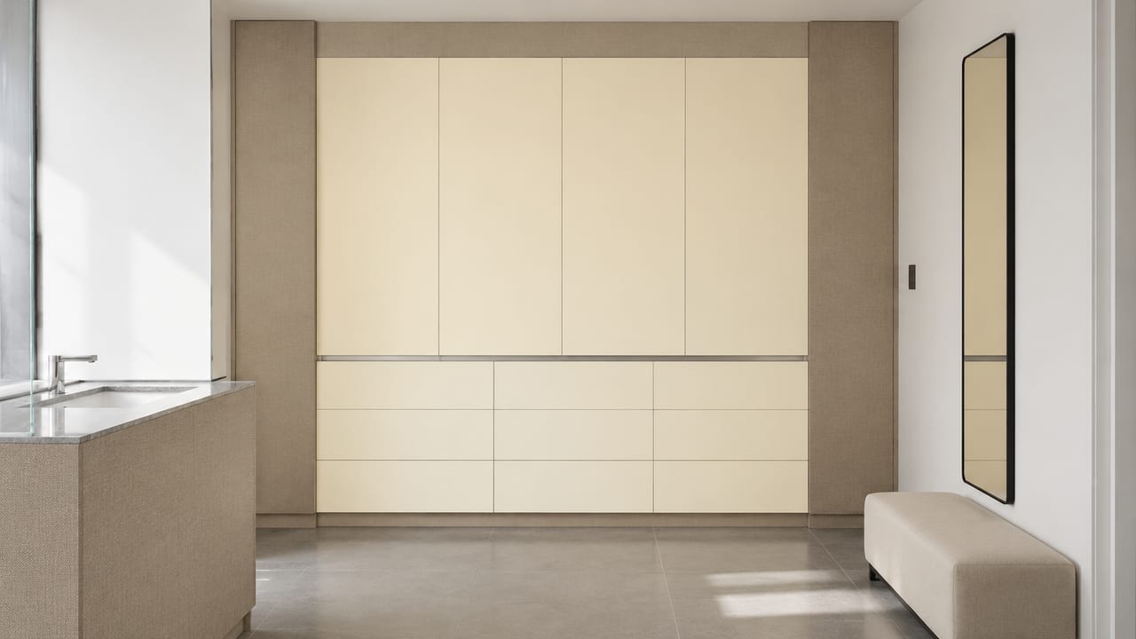 米穗灰 × Molteni&C黄布纹|现代简约 · 衣帽间
