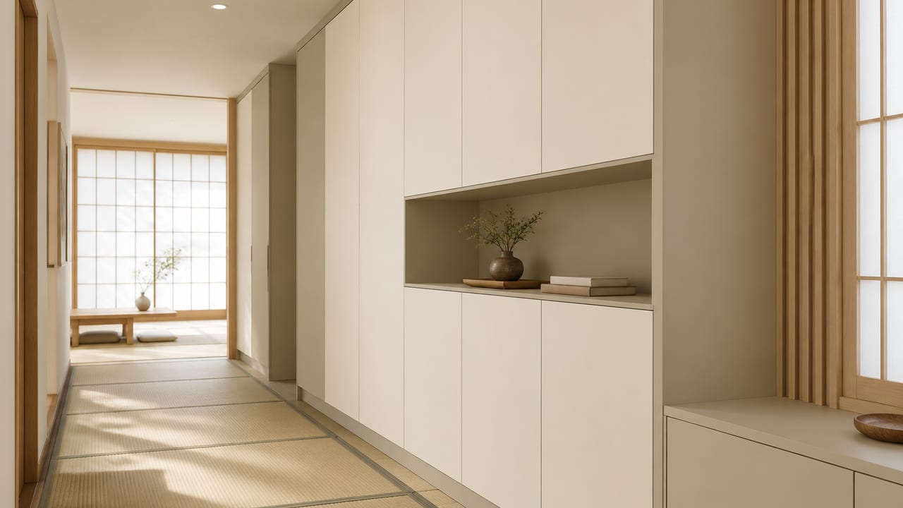 原浆藕荷 × 云雾色|日式风 · 走廊
