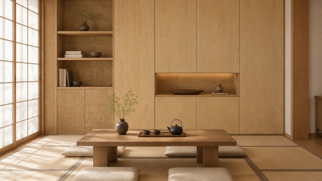 金波木印 × 琥珀木影|日式风 · 餐厅