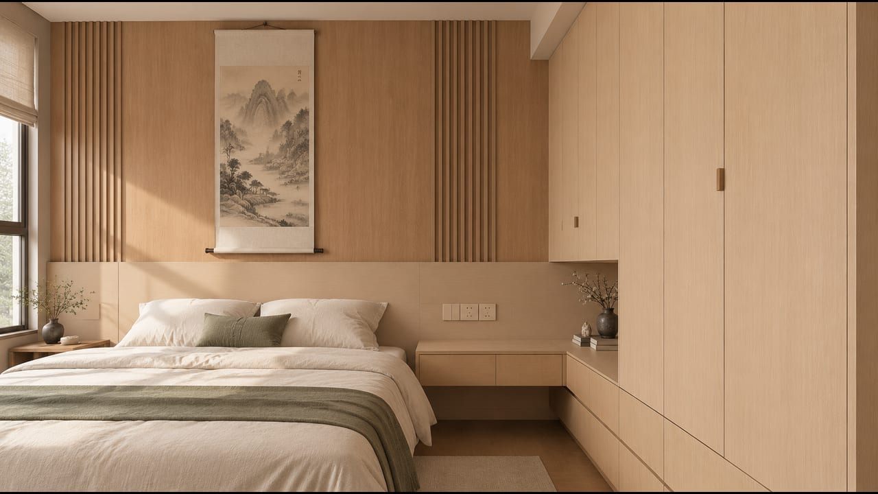 金陵之春 × 斧影沙黄|宋式美学 · 主卧