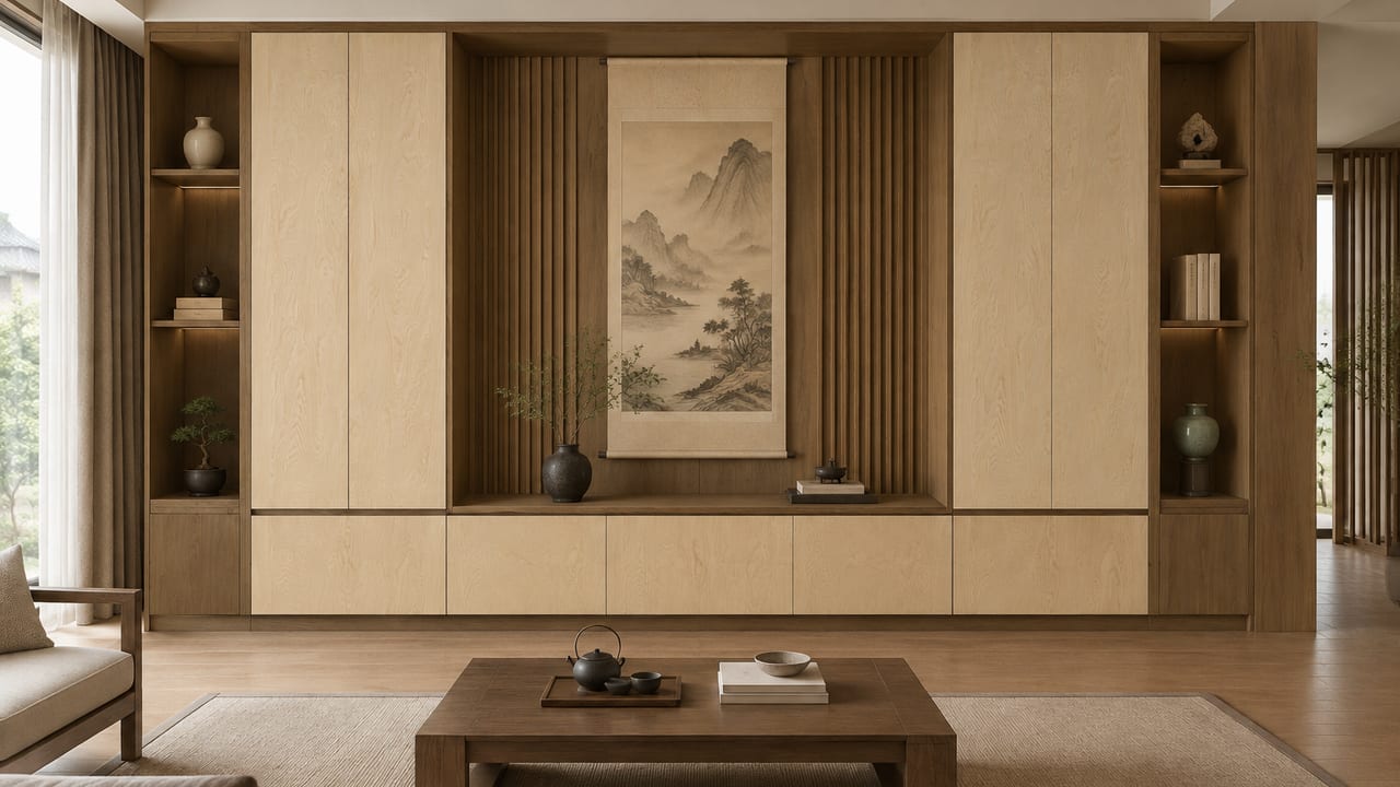 素溪木印 × 素木观岩|宋式美学 · 客厅