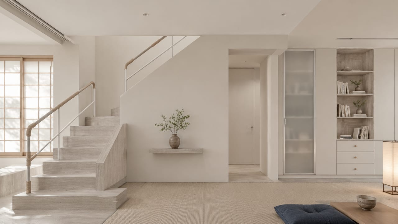 珍珠白Metz × 云镜灰洞｜日式风 · 走廊