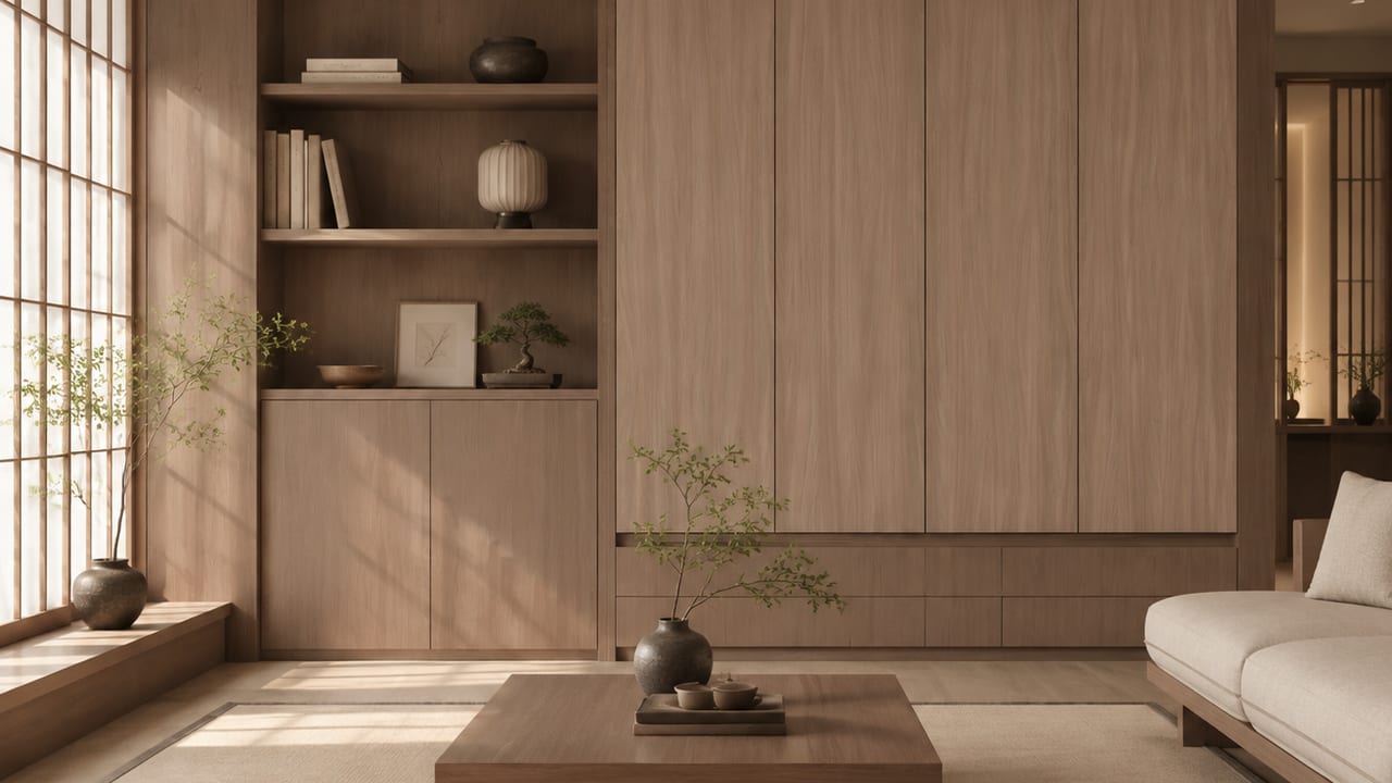 月影胡桃 × 东方秋韵｜日式风 · 客厅
