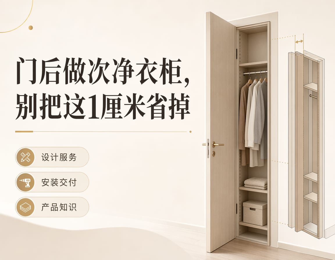 门后做次净衣柜,别把这1厘米省掉