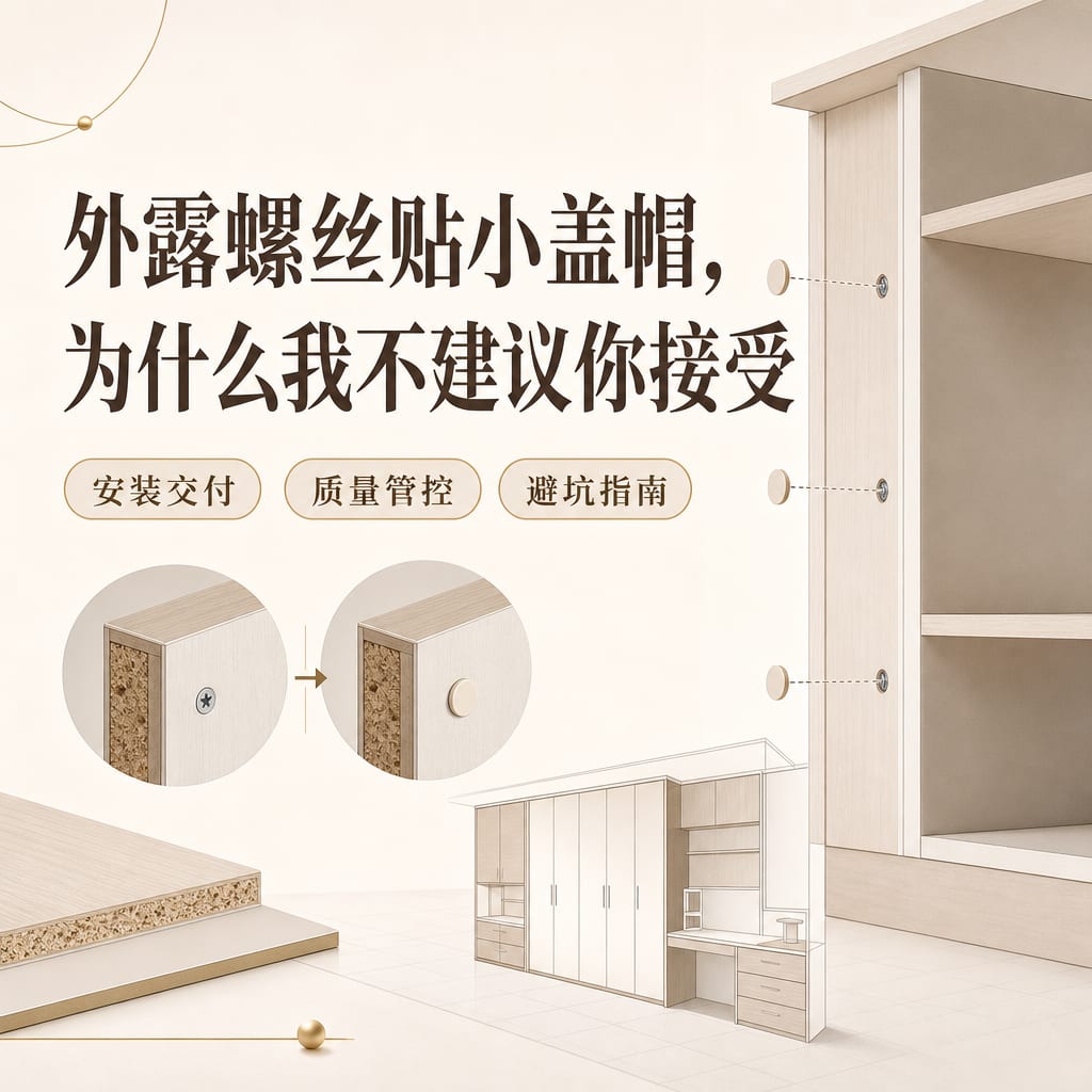 外露螺丝贴小盖帽，为什么我不建议你接受