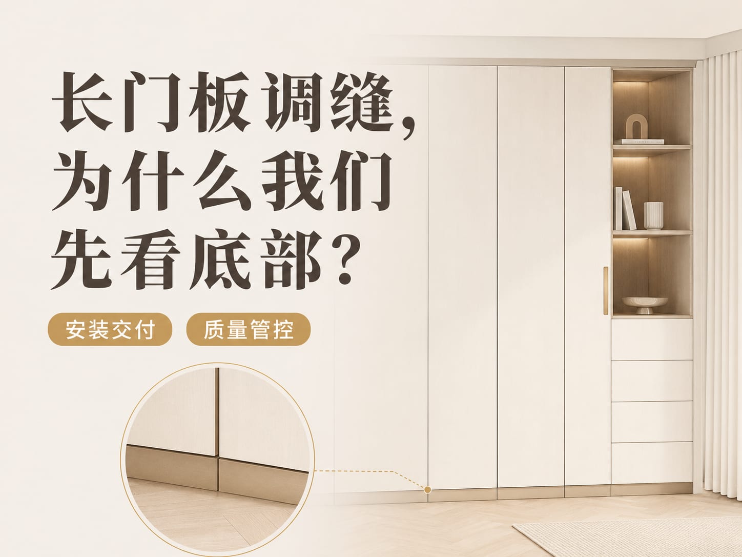 长门板调缝,为什么我们先看底部?