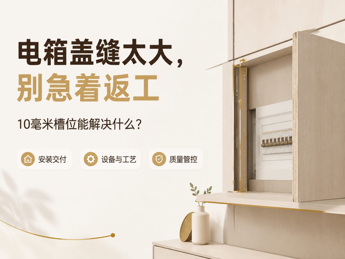 电箱盖缝太大,别急着返工:10毫米槽位能解决什么?