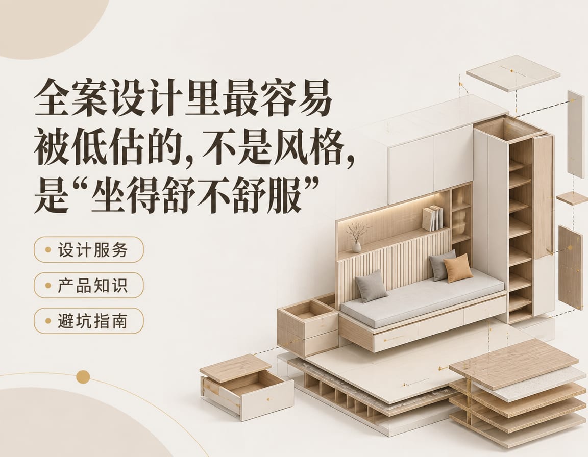 全案设计里最容易被低估的，不是风格，是“坐得舒不舒服”