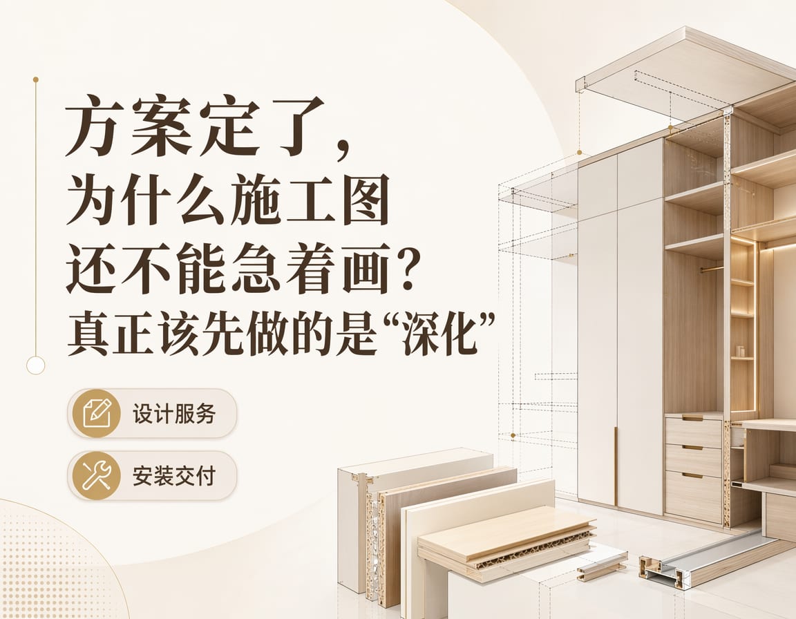 方案定了,为什么施工图还不能急着画?真正该先做的是“深化”