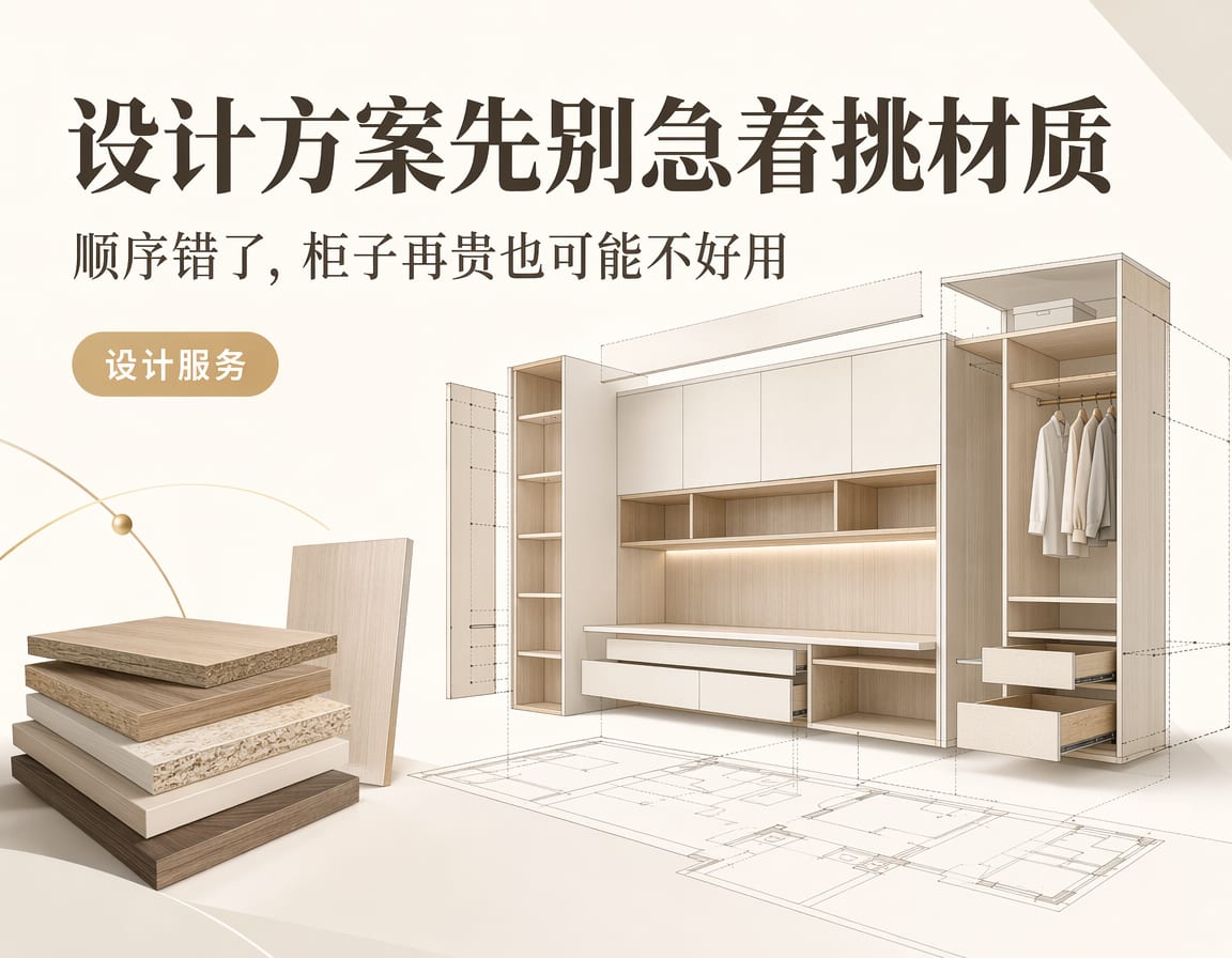 设计方案先别急着挑材质:顺序错了,柜子再贵也可能不好用