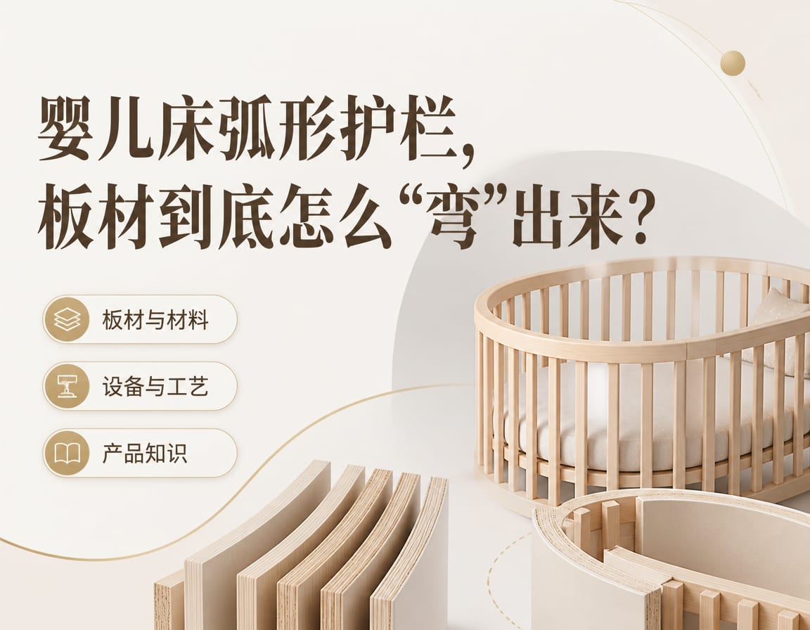 婴儿床弧形护栏，板材到底怎么“弯”出来？