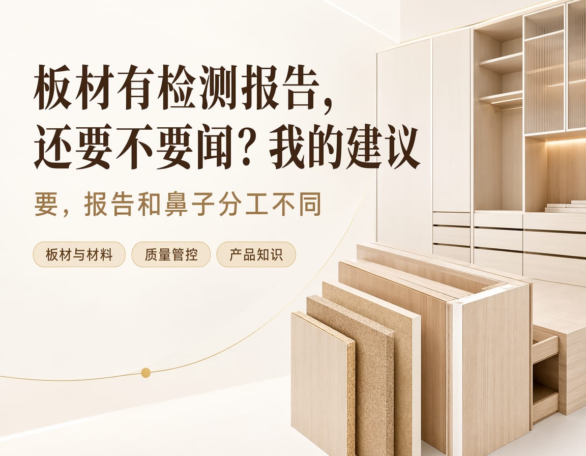 板材有检测报告，还要不要闻？我的建议：要，报告和鼻子分工不同