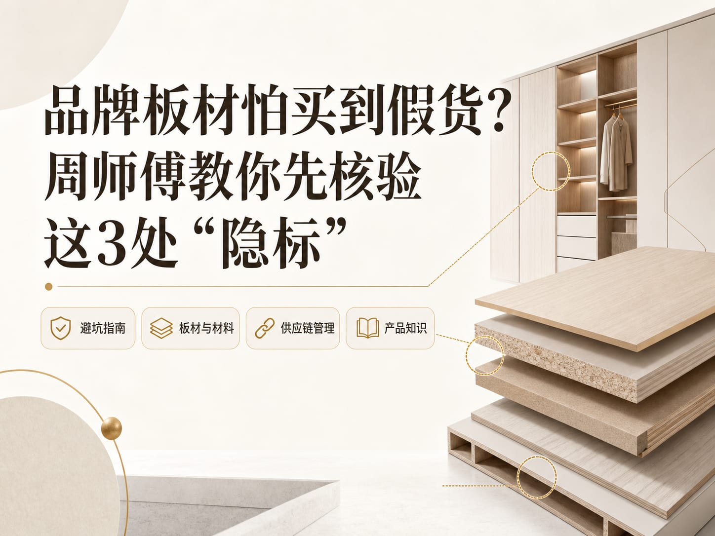 品牌板材怕买到假货?周师傅教你先核验这3处“隐标”