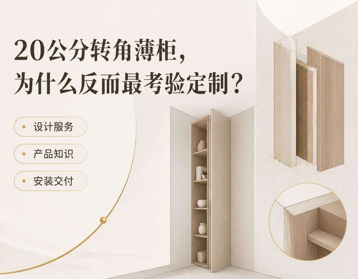 20公分转角薄柜,为什么反而最考验定制?