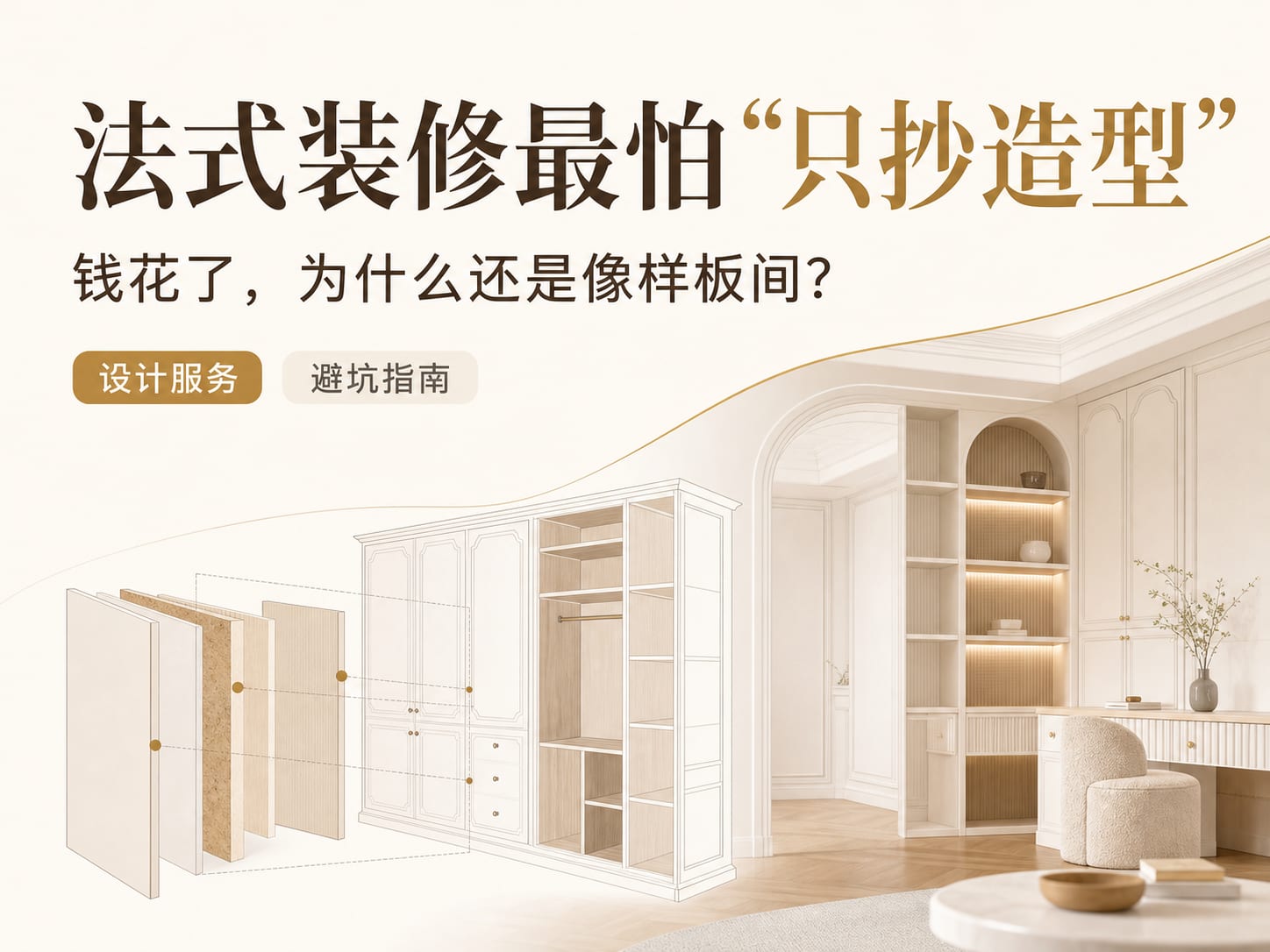 法式装修最怕“只抄造型”:钱花了,为什么还是像样板间?