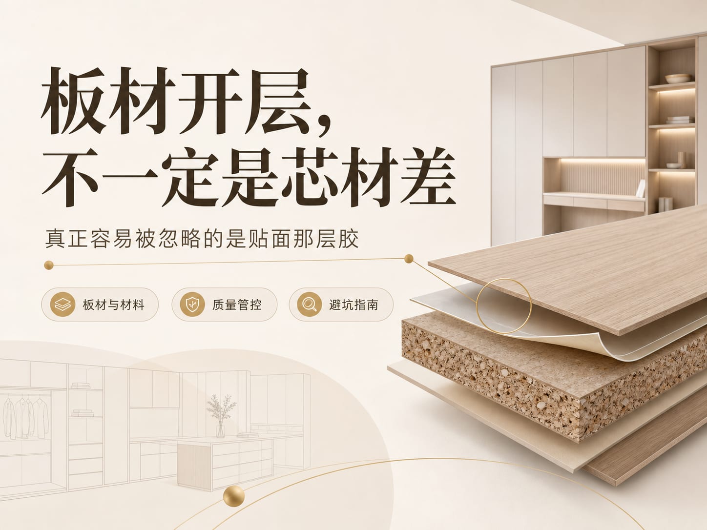 板材开层,不一定是芯材差:真正容易被忽略的是贴面那层胶