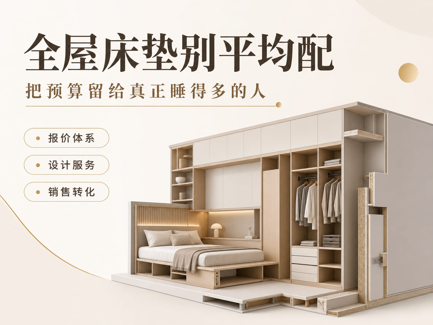 全屋床垫别平均配：把预算留给真正睡得多的人
