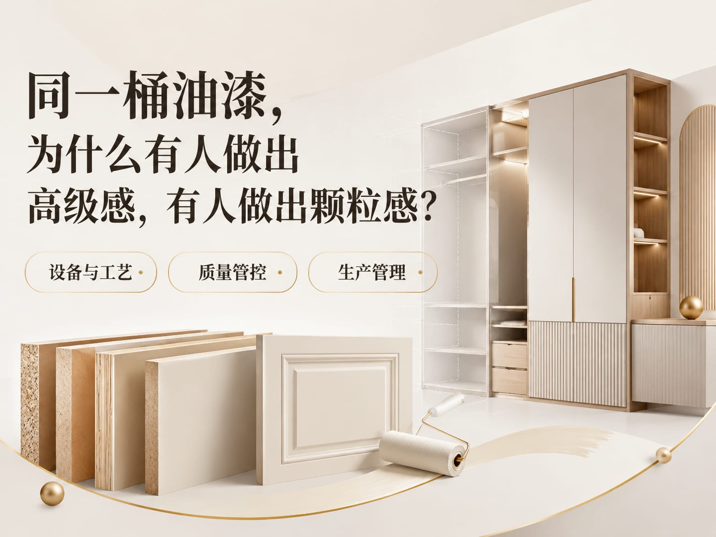 同一桶油漆，为什么有人做出高级感，有人做出颗粒感？