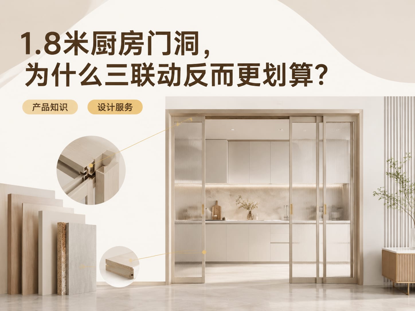 1.8米厨房门洞，为什么三联动反而更划算？