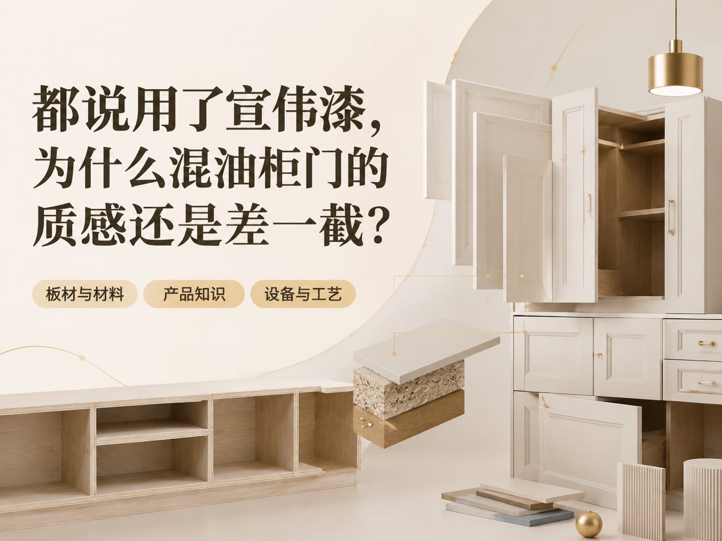 都说用了宣伟漆，为什么混油柜门的质感还是差一截？