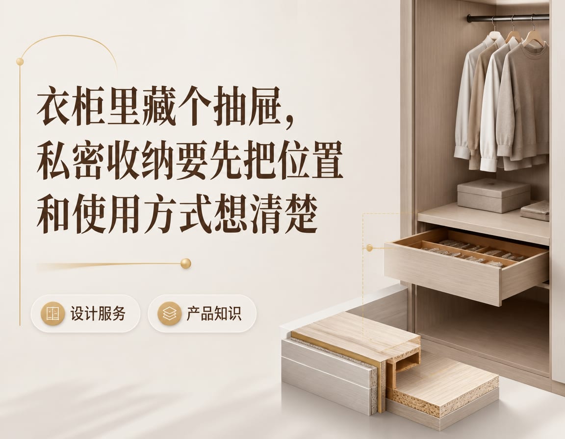 衣柜里藏个抽屉,私密收纳要先把位置和使用方式想清楚