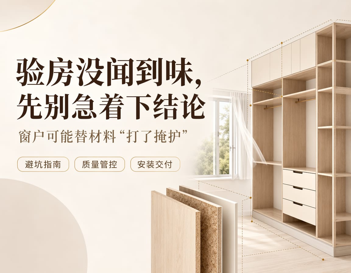 验房没闻到味,先别急着下结论:窗户可能替材料“打了掩护”