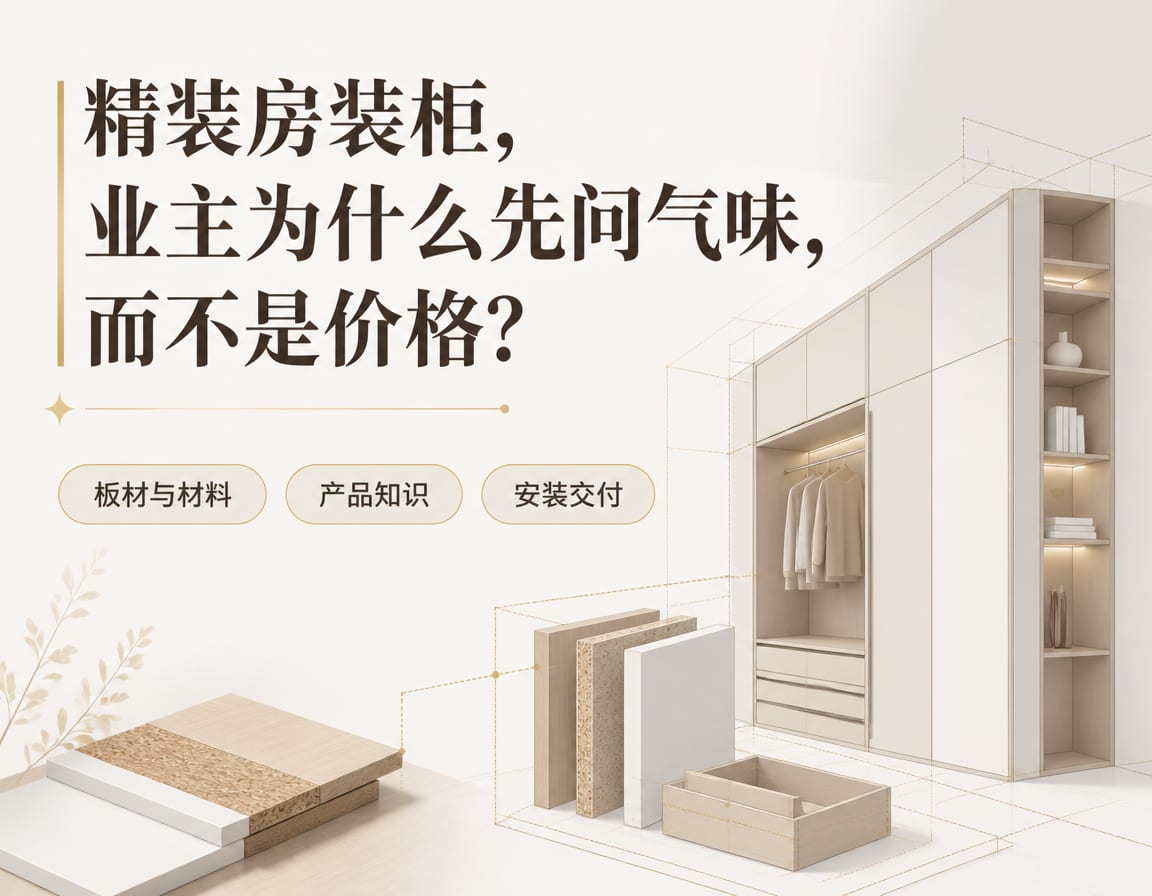 精装房装柜，业主为什么先问气味，而不是价格？