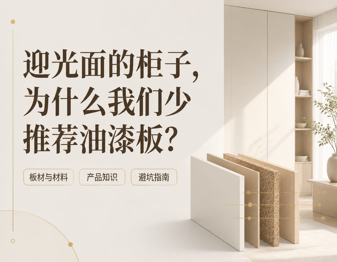 迎光面的柜子，为什么我们少推荐油漆板？